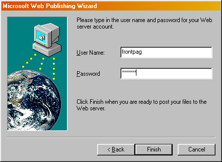 Web Publishing Wizard