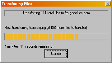 Transferring Files - progress